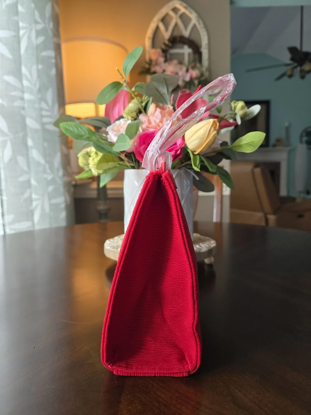 Giorgio Armani Red Premium Pouch - Cosmetic Bag - Clutch NWT